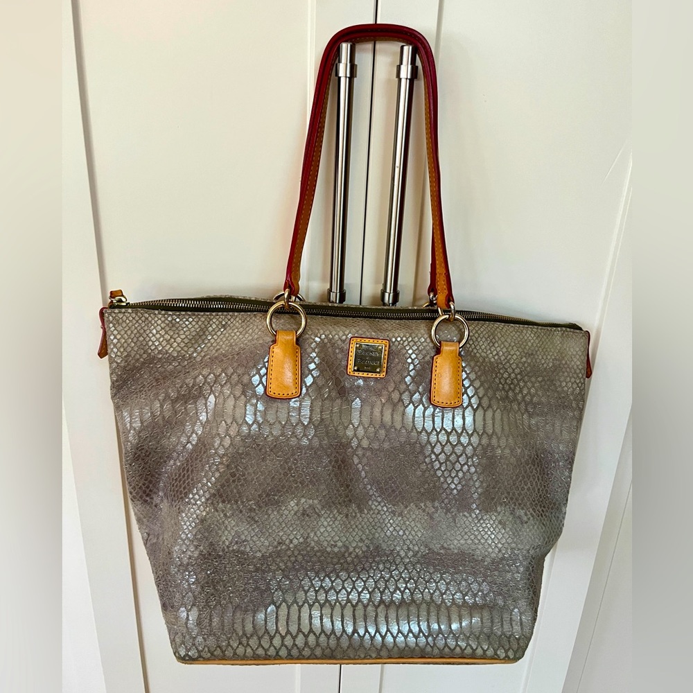 Dooney & Bourke Snake Print Shoulder Tote Bag